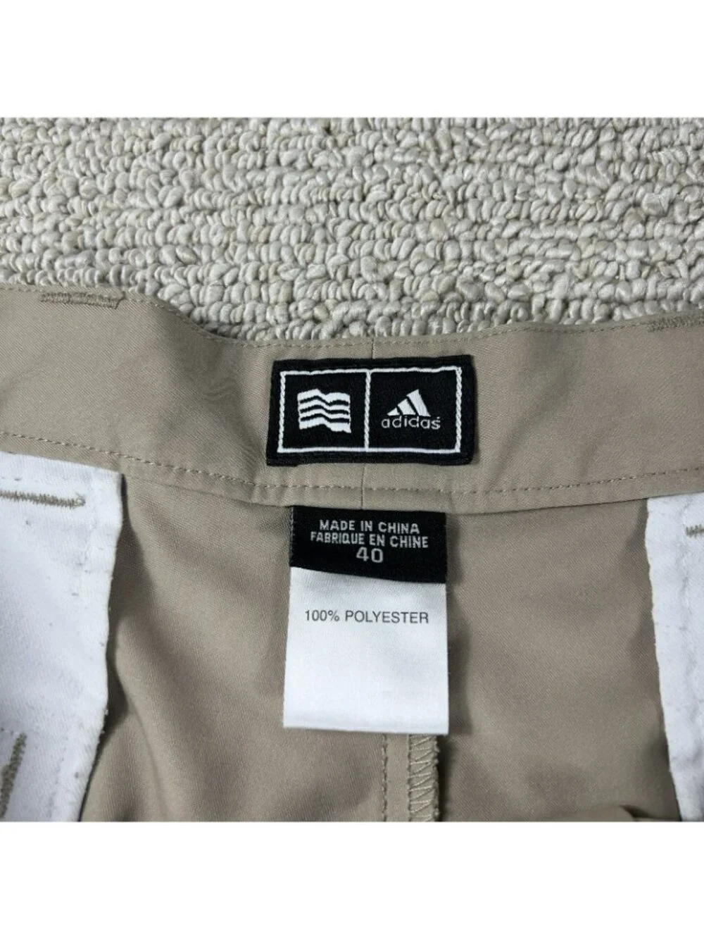 Adidas Originals Khaki Shorts Beige Men’s Size 40 x 9